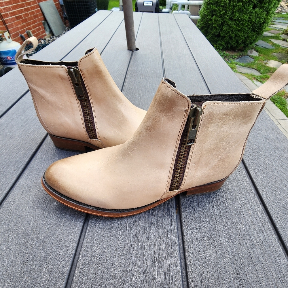 Hardy Womens Acton 2 Ankle Booties Cream Natural US 8.5